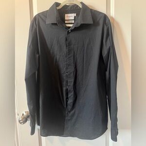 Mens Size Large Black Good fellows Button up shirt